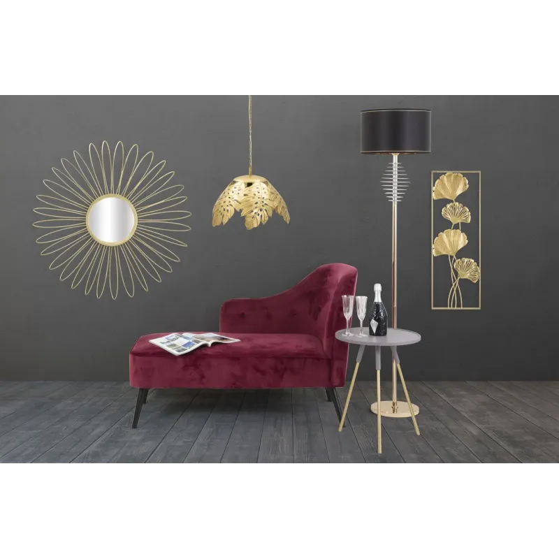 Szezlong tapicerowany PARIS Bordeaux 132 x 62 x 90cm / 1420780000