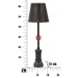 Lampa Stołowa MANHATTAN SIMPLE 21 X 64cm / 1710660000