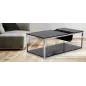 Stolik kawowy z miejscem na gazety czarny 120 x 60 x 42cm / 141233000N