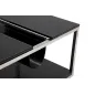 Stolik kawowy z miejscem na gazety czarny 120 x 60 x 42cm / 141233000N