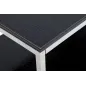 Stolik kawowy z miejscem na gazety czarny 120 x 60 x 42cm / 141233000N