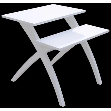 Stolik 2 poziomowy biały 60x 60 x 60cm / 141238000B