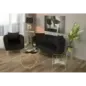 Fotel BUKAREST tapicerowany czarny 76 x 74  x 71cm / 142200000P