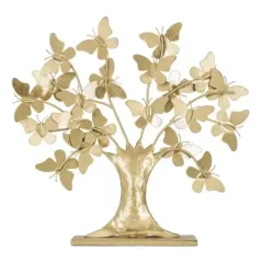 Dekoracja Drzewo Życia z motylami gold GLAM 31 x 8 x 30cm / 0116010003