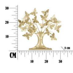 Dekoracja Drzewo Życia z motylami gold GLAM 31 x 8 x 30cm / 0116010003