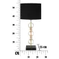 LAMPA STOŁOWA GLAM RINGS Ø 25X54,5 cm