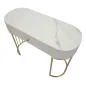 Konsola MONTPELLIER kremowa 100 x 43 x 74cm / 142611000C