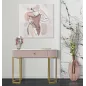 Konsola MONTPELLIER różowa 100 x 43 x 74cm 142611000R