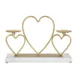 Świecznik złoty HEARTS 30 x 9 x 20cm / 1903850000