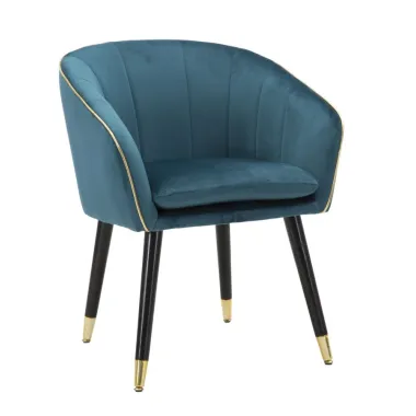 Fotel tapicerowany PARIS Ottanio/Gold 62 x 58 x 78cm / 142338000T