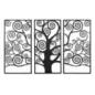 Panel ścienny Drzewo Życia czarny tryptyk 165 x 2 x 110cm / 032155000N