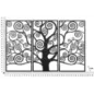Panel ścienny Drzewo Życia czarny tryptyk 165 x 2 x 110cm / 032155000N