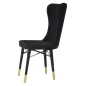Krzesło MIMOZA czarne zestaw 2 szt 40 x 65 x 99cm / 142566000N