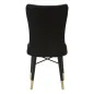 Krzesło MIMOZA czarne zestaw 2 szt 40 x 65 x 99cm / 142566000N