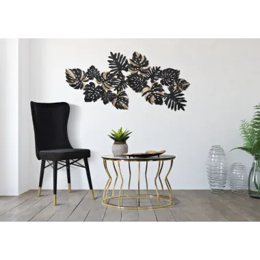 Krzesło MIMOZA czarne zestaw 2 szt 40 x 65 x 99cm / 142566000N