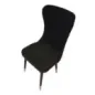 Krzesło MIMOZA czarne zestaw 2 szt 40 x 65 x 99cm / 142566000N