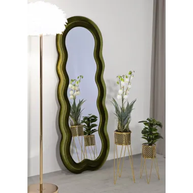 Lustro MIKI zielony welur 60 x 4 x 160cm / 066118000V