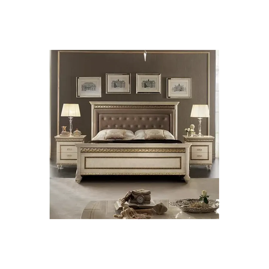 FANTASIA Włoskie łóżko tapicerowane King Size 180/200 x 200cm / ArredoClassic FANTASIA Włoskie łóżko tapicerowane King Size 180/200 x 200cm / ArredoClassic