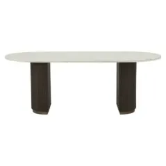 MAYFIELD Stół do jadalni mango marmurowy blat 210cm / 7777