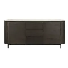 RITZ Komoda 2 drzwiowa z 3 szufladami brązowa 179,5 cm / 8710