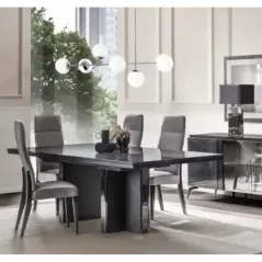 MERIDIANA Włoski Bufet 4 drzwiowy ze szkłem 214cm / Adora