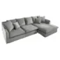 Invicta HEAVEN Sofa narożna prawostronna szary sztruks 255cm / 43445 Invicta HEAVEN Sofa narożna prawostronna szary sztruks 255cm / 43445