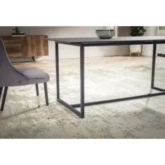 Wohnling Stół ceramiczny PARIS czarny optyka marmuru 180cm / WL7.154