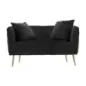 Sofa BUKAREST czarna 127 x 74 x 71cm / 142200000D