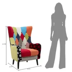 Fotel IMPERIAL tapicerowany 73 x 79 x 106cm / 1415940000