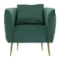 Fotel BUKAREST tapicerowany zielony 76 x 74 x 73cm / 14220000VP