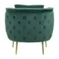 Fotel BUKAREST tapicerowany zielony 76 x 74 x 73cm / 14220000VP