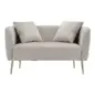 Sofa BUKAREST szara 127 x 74 x 73cm / 14220000GD