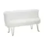 Sofa HACIL tapicerowana biała 134 x 54 x 77cm / 142580000D