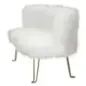 Sofa HACIL tapicerowana biała 134 x 54 x 77cm / 142580000D