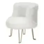 Fotel HACIL tapicerowany biały 73 x 64 x 77cm / 142580000P