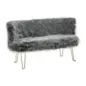 Sofa HACIL tapicerowana szara 134 x 54 x 77cm / 142581000D