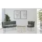 Sofa HACIL tapicerowana szara 134 x 54 x 77cm / 142581000D