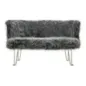 Sofa HACIL tapicerowana szara 134 x 54 x 77cm / 142581000D