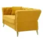 Sofa EMY musztardowa z poduszkami 162 x 83 x 76cm / 14282600DS