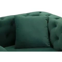 Fotel EMY tapicerowany zielony z poduszką 104 x 83 x 76cm / 14282600PV