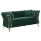 Sofa EMY zielona z poduszkami 162 x 83 x 76cm / 14282600DV