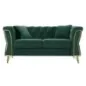 Sofa EMY zielona z poduszkami 162 x 83 x 76cm / 14282600DV