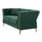 Sofa EMY zielona z poduszkami 162 x 83 x 76cm / 14282600DV