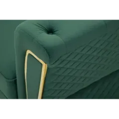 Sofa EMY zielona z poduszkami 162 x 83 x 76cm / 14282600DV