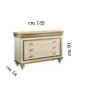 FANTASIA Włoska komoda 3 szufladami 132 x 91 x 58 / Arredoclassic