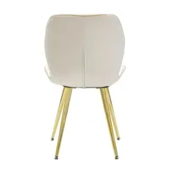 Krzesło PARIS SPACE crem / gold zestaw 2 szt 46 x 58 x 77cm / 142562000C