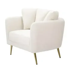Fotel KIEV tapicerowany kremowy 88 x 77 x 74cm / 142727000C