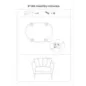 Fotel KIEV tapicerowany szary 88 x 77 x 74cm / 142727000G