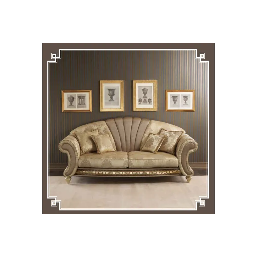 FANTASIA Włoska sofa tapicerowana 3 osobowa kat. E 234 x 86cm / Arredoclassic FANTASIA Włoska sofa tapicerowana 3 osobowa kat. E 234 x 86cm / Arredoclassic
