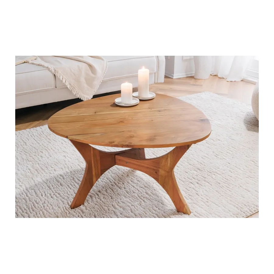 Invicta Stolik kawowy ARCHITECTURE miodowa akacja 70cm / 43739